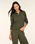 SPANX AirEssentials® Half Zip in Monstera