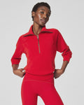 SPANX AirEssentials® Half Zip in Spanx Red