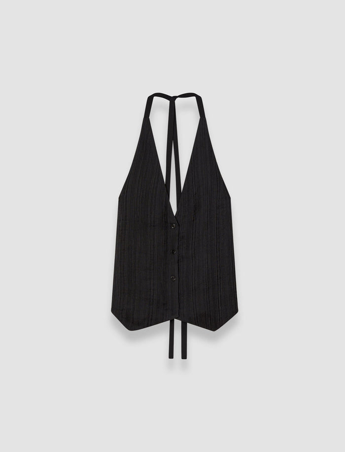 Black Suez Pleat Jacquard Jacket - Joseph