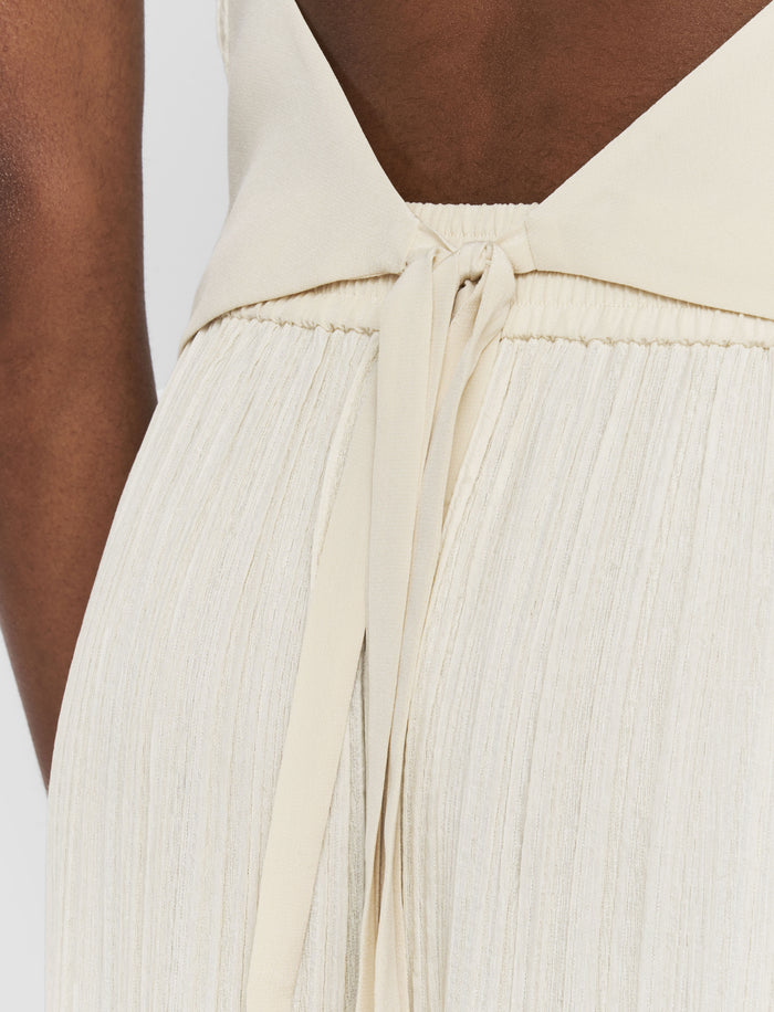 White Suez Pleat Jacquard Jacket - Joseph