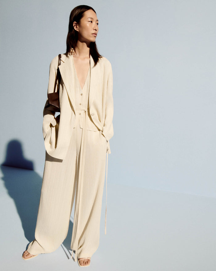 Suez Pleat Jacquard Tie Waistcoat
