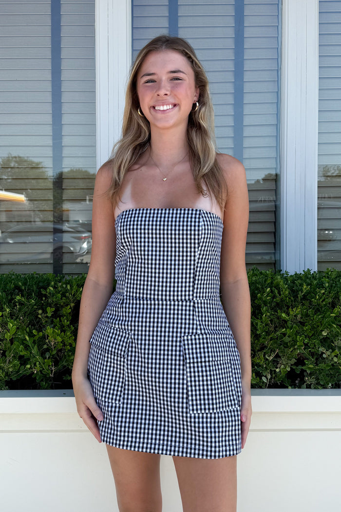 Sunday Brunch Dress Black, adeline boutique, dallas boutique, boutique