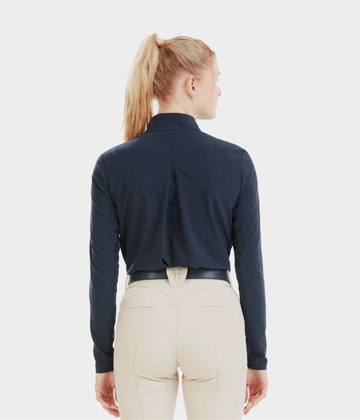 Sunrise Chemise d'équitation anti UV Sunrise femme | Dark Night | Horse Pilot