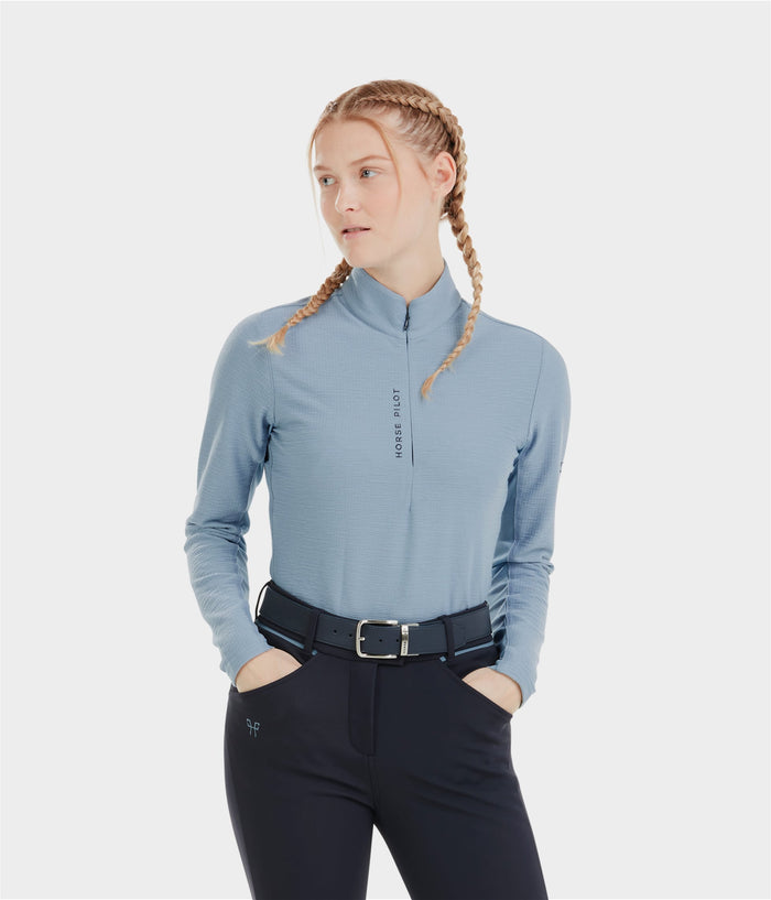 Suntech Shirt | Cloudy Blue |  T-shirt manches longues d'équitation femme | Horse Pilot