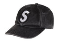 Supreme Pigment Coated 2-Tone S Logo 6-Panel Black