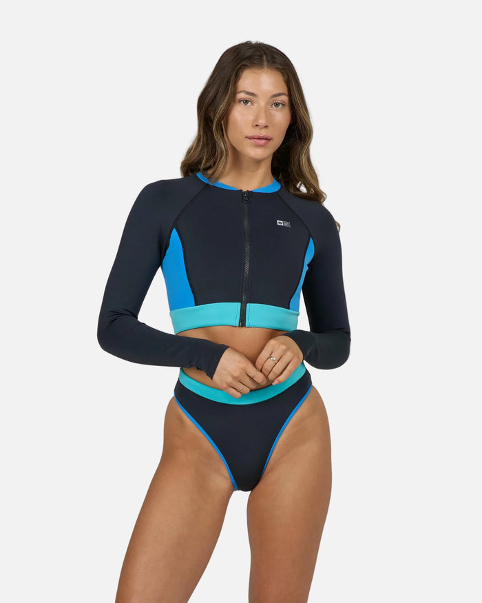 Surf Break Rashguard Top - Black