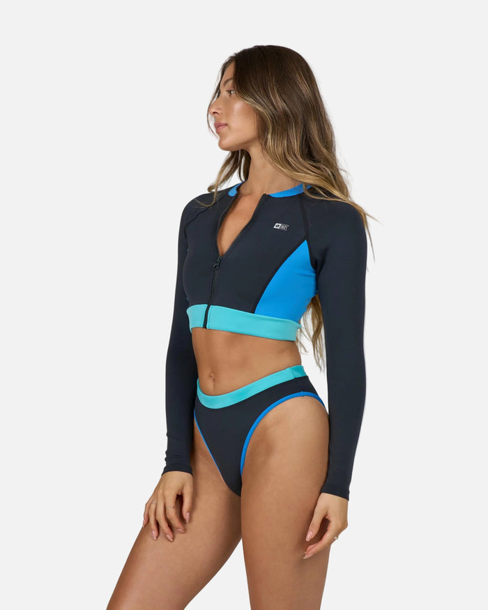 Surf Break Rashguard Top - Black