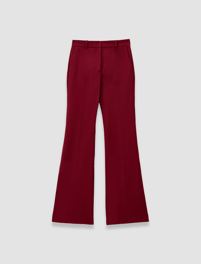 Red Tafira Gabardine Stretch Trousers - Joseph
