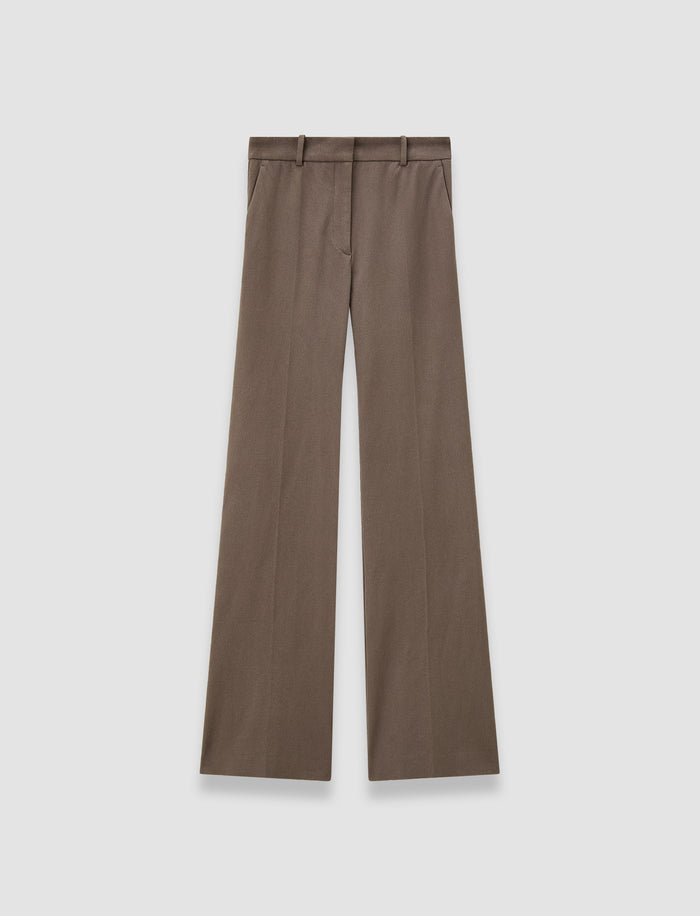 Brown Duke Gabardine Stretch Trousers - Joseph