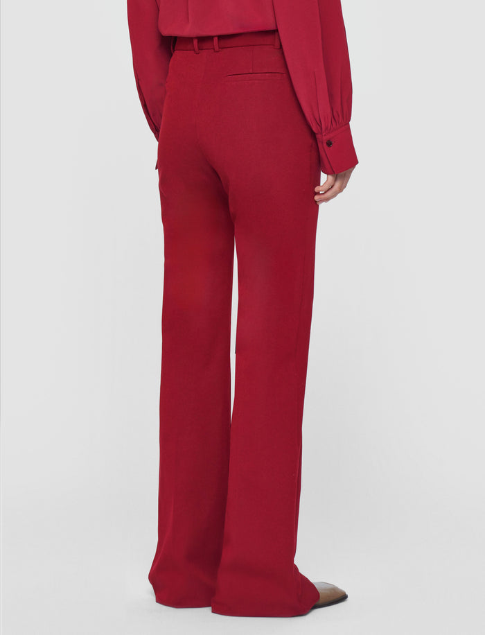 Red Tafira Gabardine Stretch Trousers - Joseph