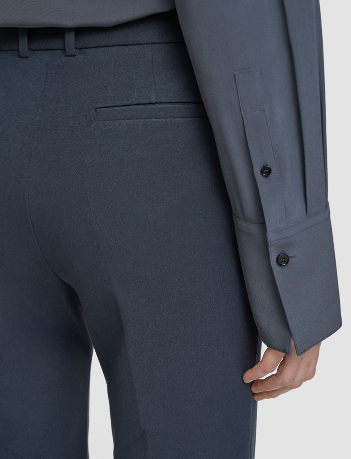Grey Tafira Gabardine Stretch Trousers - Joseph