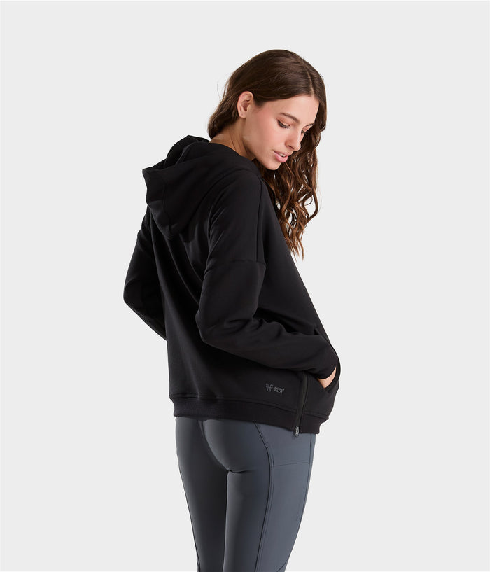 Team Hoodie | Sweat-shirt noir d'équitation à capuche femme | Horse Pilot| Horse Pilot