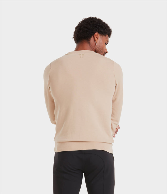 Team Sweat-Shirt équitation homme | Latte | Horse Pilot