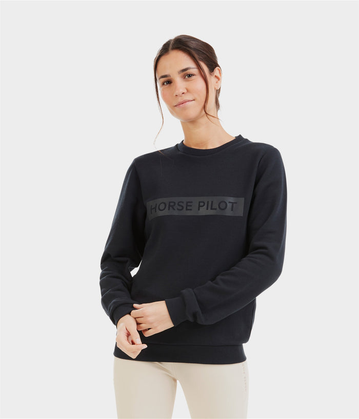 Team Sweat-Shirt équitation femme |Blue Graphite | Horse Pilot