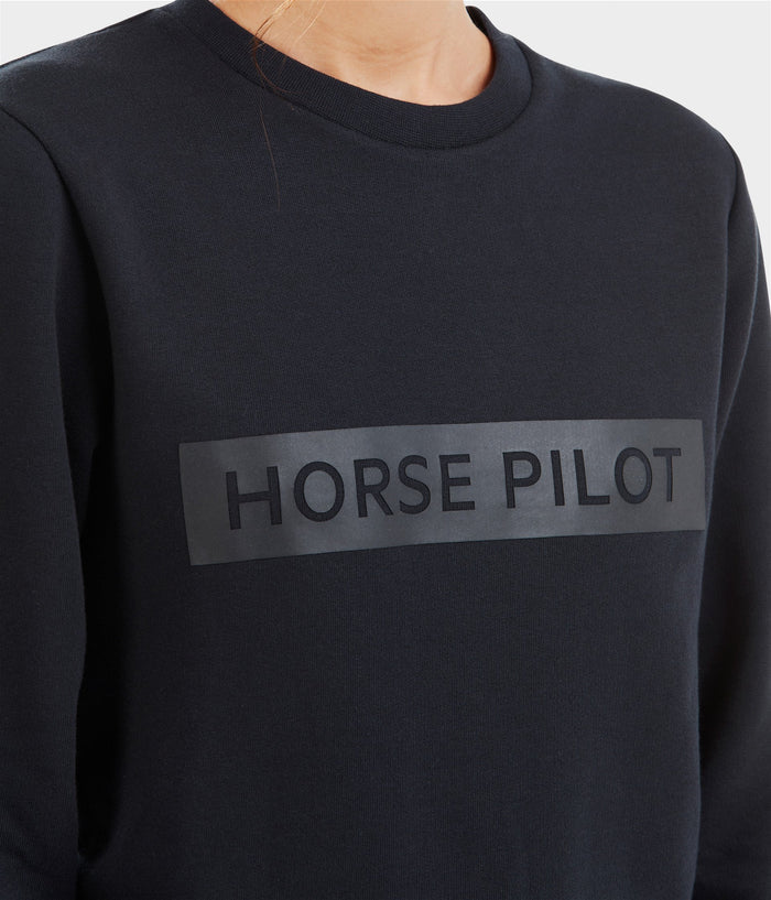 Team Sweat-Shirt équitation femme |Blue Graphite | Horse Pilot