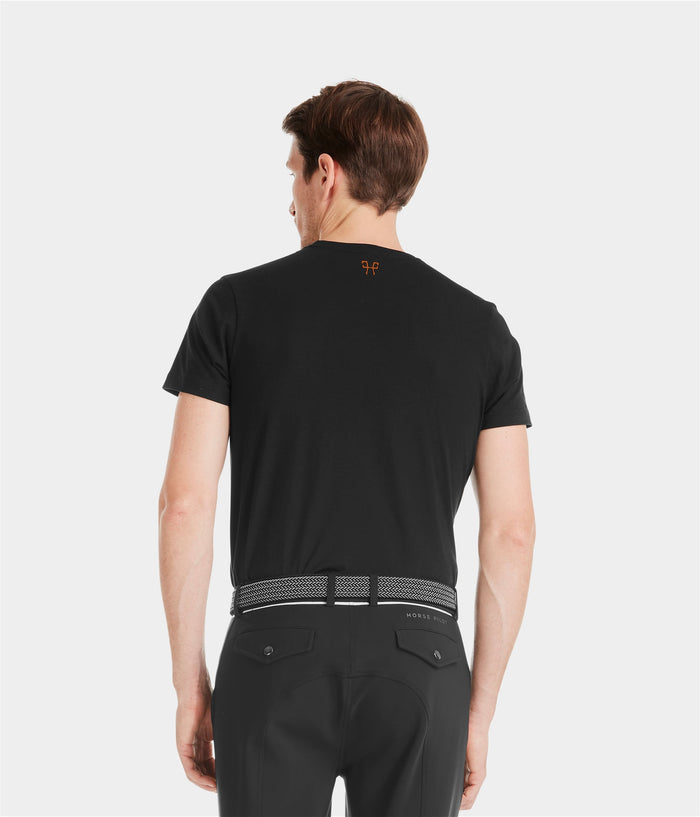 Team T-shirt d'équitation homme | Black