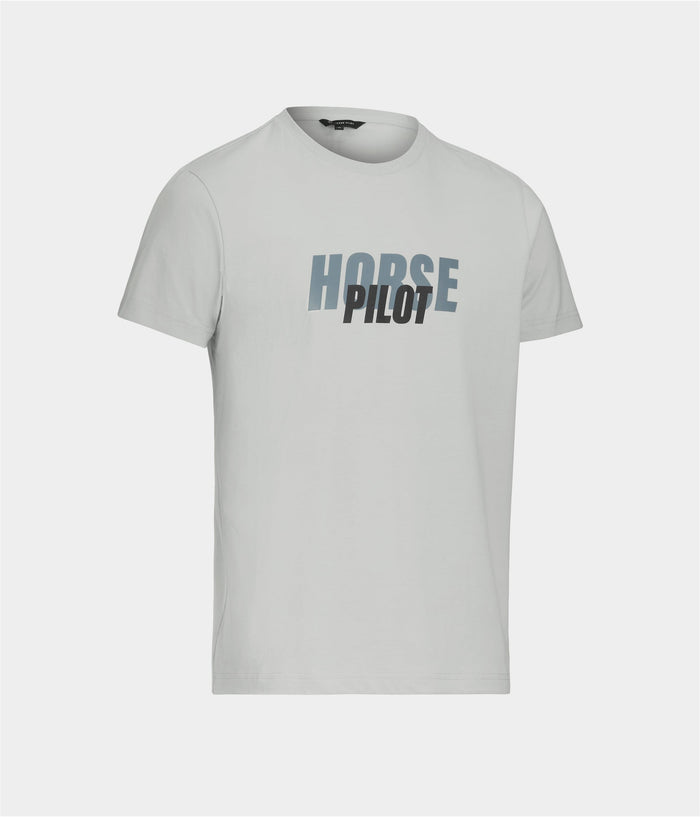 Team T-shirt d'équitation homme | Light Gray