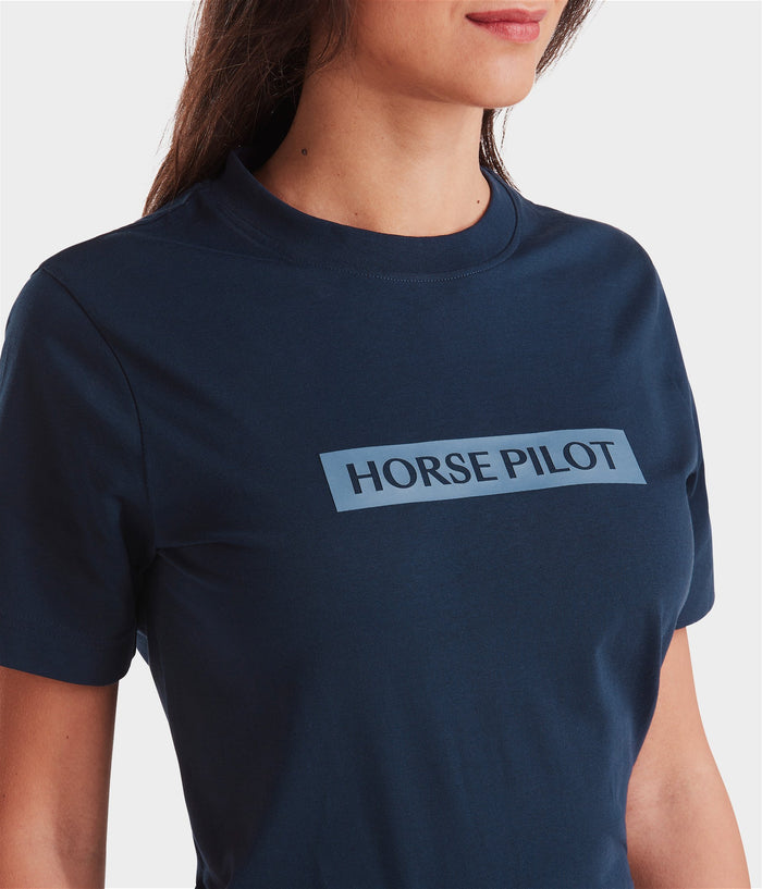 Team T-shirt d'équitation femme | Navy | Horse Pilot