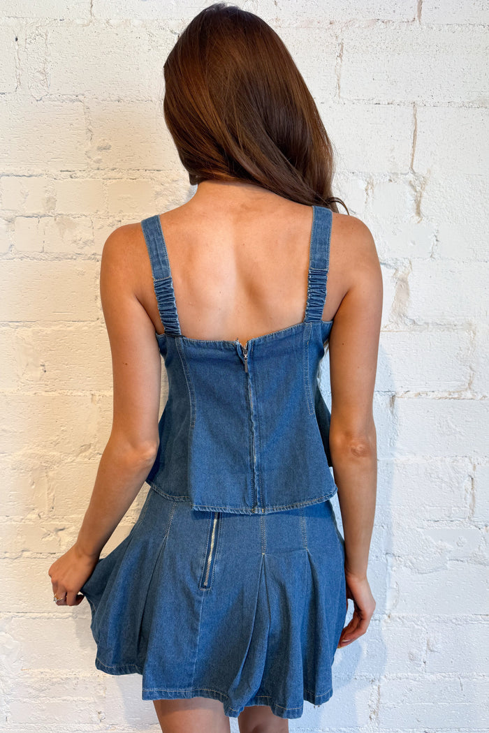 The Blue Ribbon Top Back, adeline boutique, dallas boutique, boutique