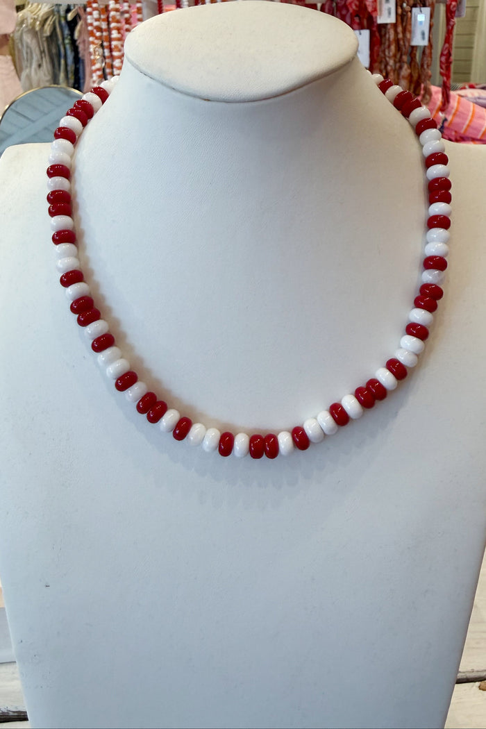The Tailgate Necklace red, adeline boutique, dallas boutique, boutique