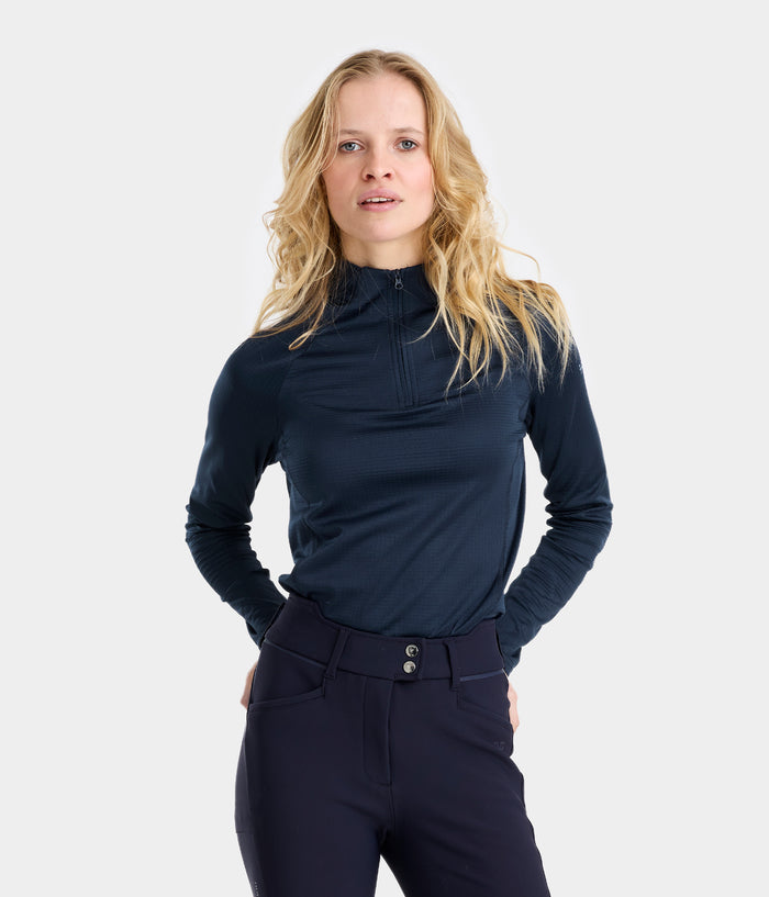 Thermal long-sleeved riding T-shirt for women