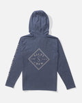 Salty crew SUN PROTECTION Tippet  Hood Tech Tee Kids - Navy in Navy