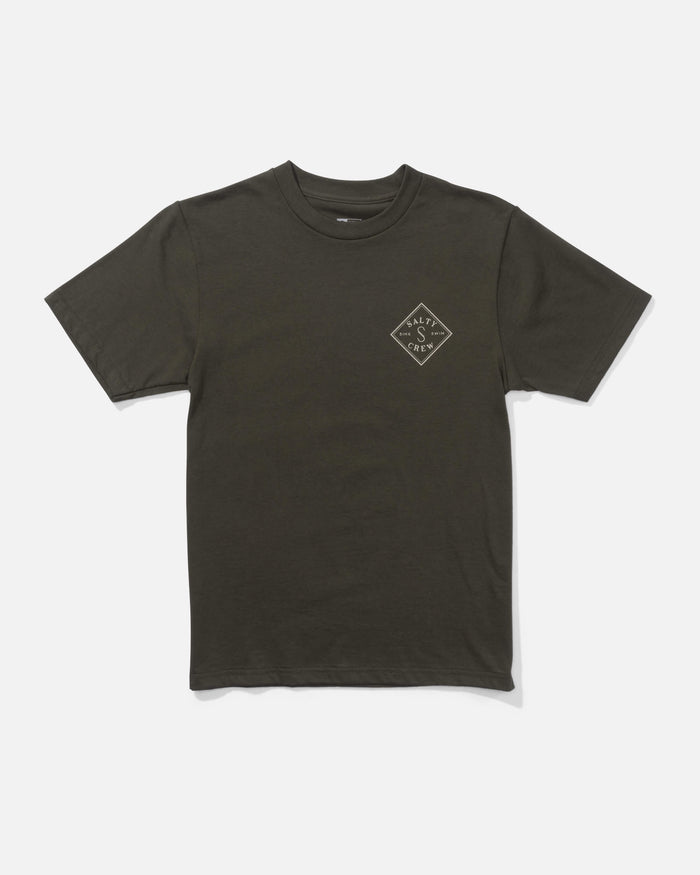 Salty crew T-SHIRTS S/S Tippet  S/S Tee Kids - Dusty Olive in DUSTY OLIVE