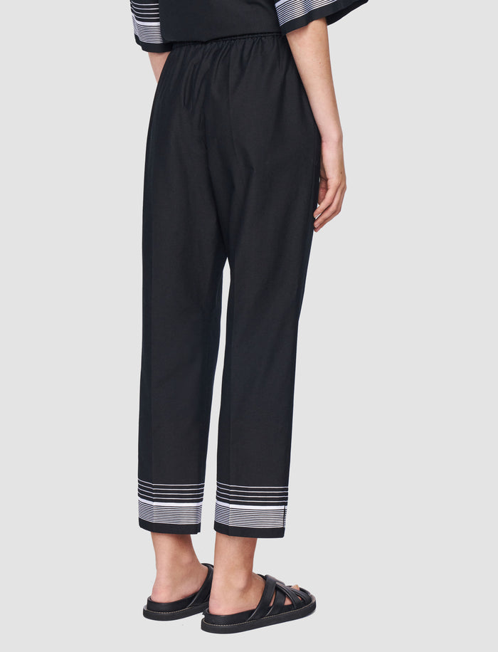 Black Tottenham Cotton Blend Trousers - Joseph