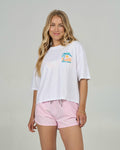 Travel Far Skimmer Tee - White