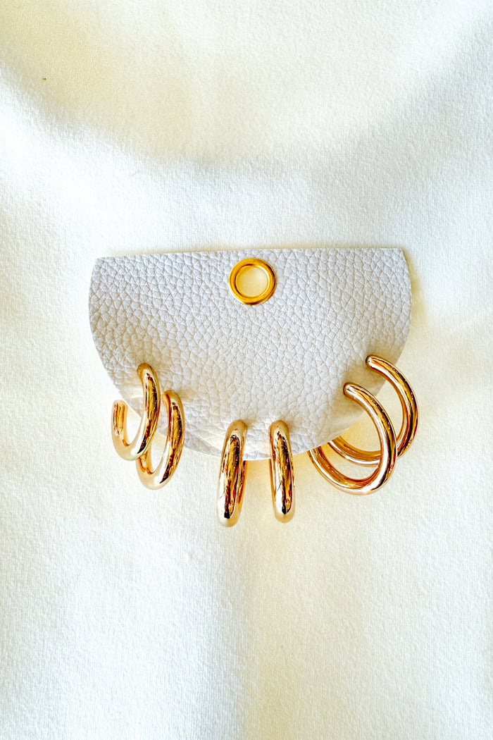 Triple Threat Hoop Set, Earring Set, Hoop Set, Jewelry, Adeline Boutique, Boutique Jewelry