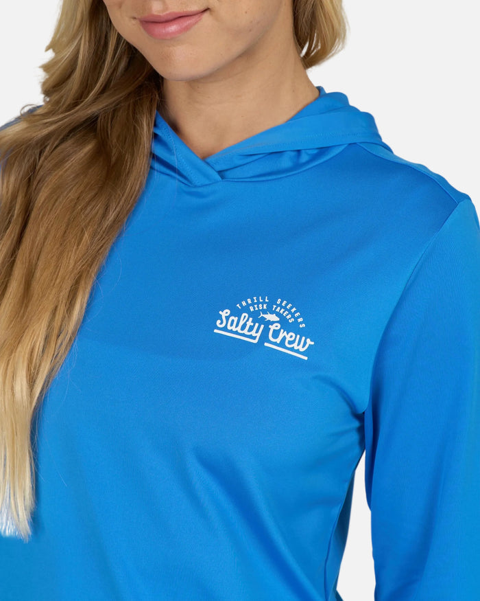 Unscripted Hooded Sunshirt - Bold Blue