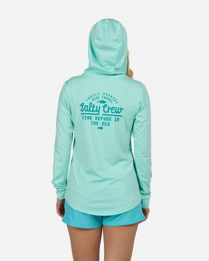 Unscripted Hooded Sunshirt - Mint