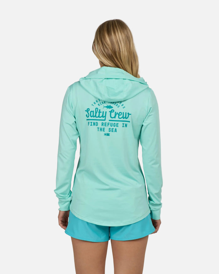 Unscripted Hooded Sunshirt - Mint