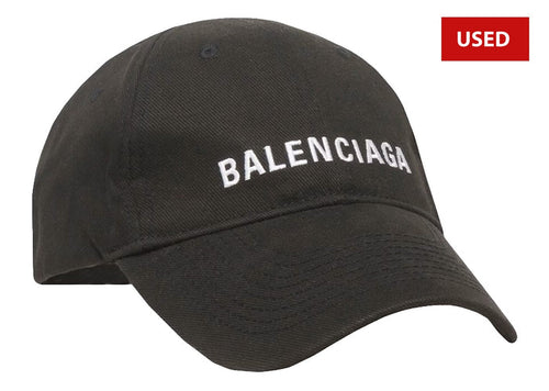 (USED) Balenciaga Logo Cap Black/White