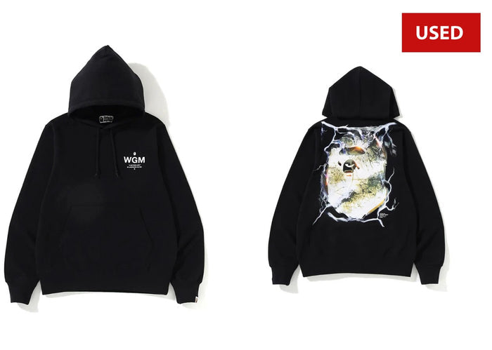(USED)  BAPE Metal Pullover Hoodie Black