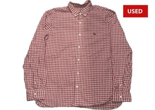 (USED) Burberry Button Up Red/White