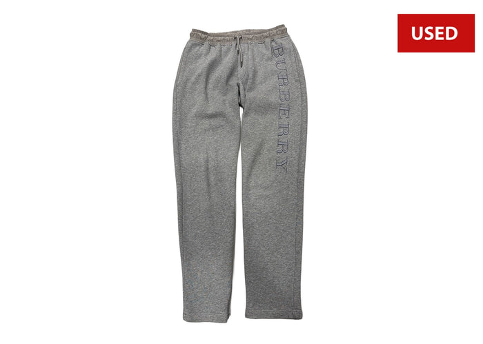 (USED) Burberry Spellout Sweatpants Grey