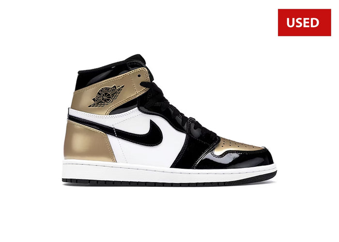 (USED) Jordan 1 Retro High NRG Patent Gold Toe - Sz 10.5