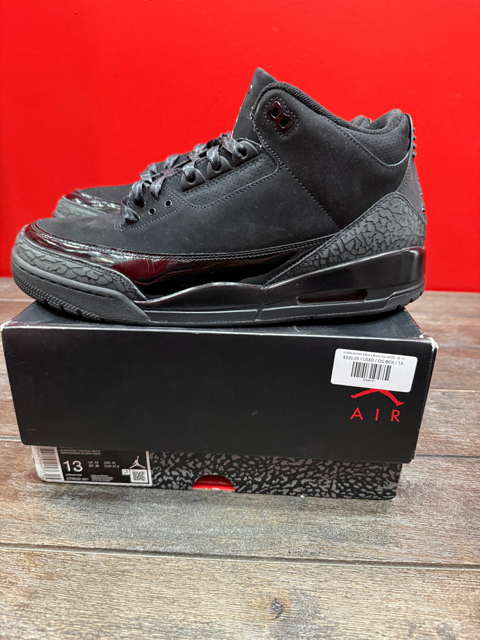 (USED) Jordan 3 Retro Black Cat (2025) - Sz 13