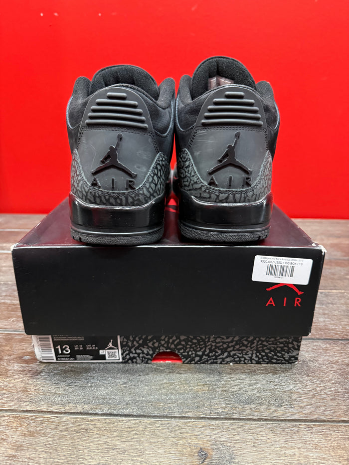 (USED) Jordan 3 Retro Black Cat (2025) - Sz 13