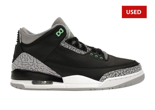 (USED)  Jordan 3 Retro Green Glow - Sz 10.5