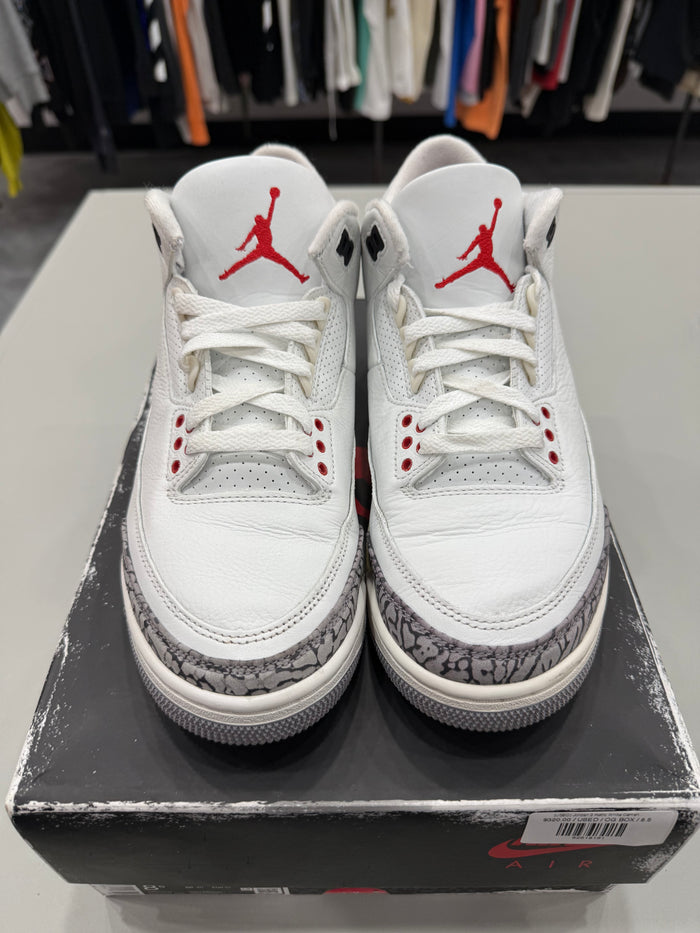 (USED) Jordan 3 Retro White Cement Reimagined - Sz 8.5