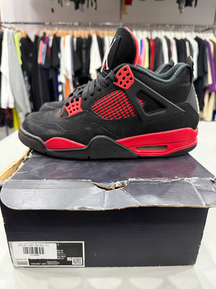 (USED) Jordan 4 Retro Red Thunder - Sz 8.5