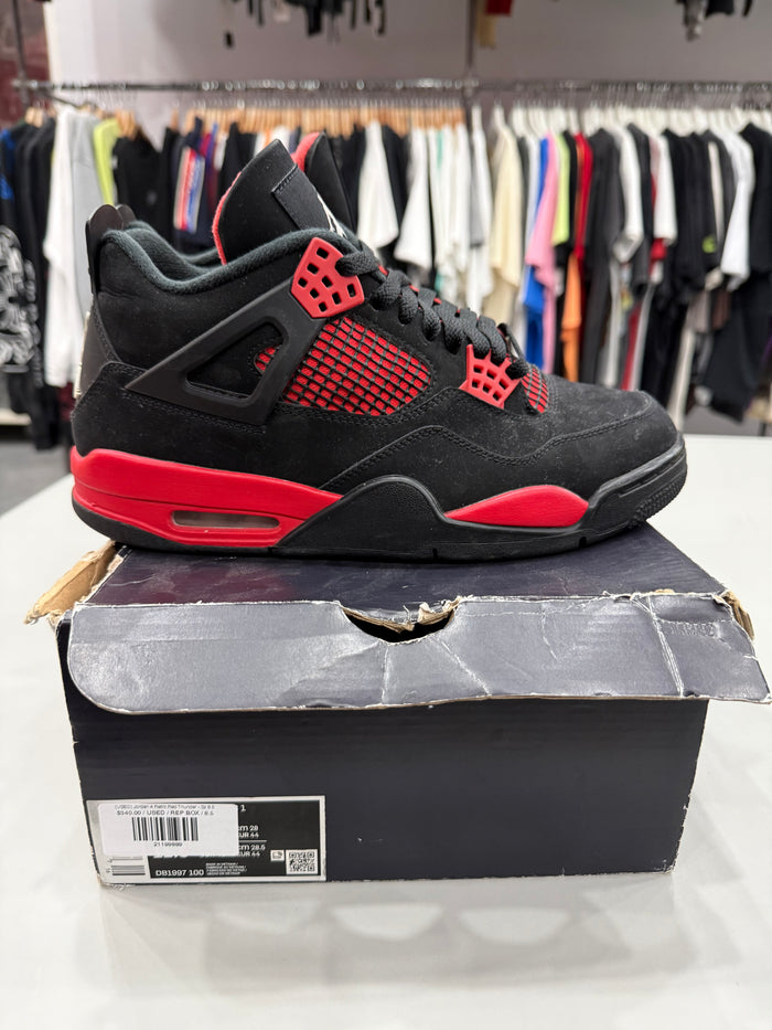 (USED) Jordan 4 Retro Red Thunder - Sz 8.5