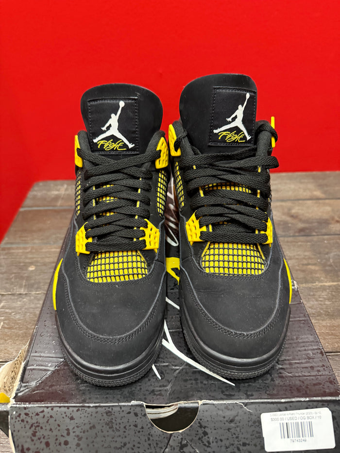 (USED) Jordan 4 Retro Thunder (2023) - Sz 10