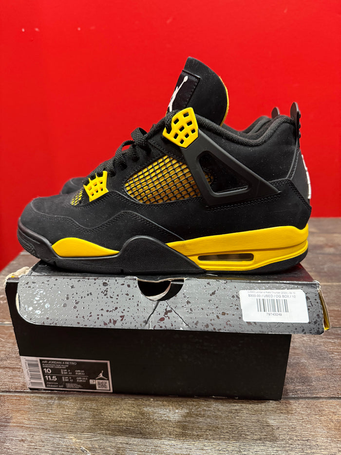 (USED) Jordan 4 Retro Thunder (2023) - Sz 10