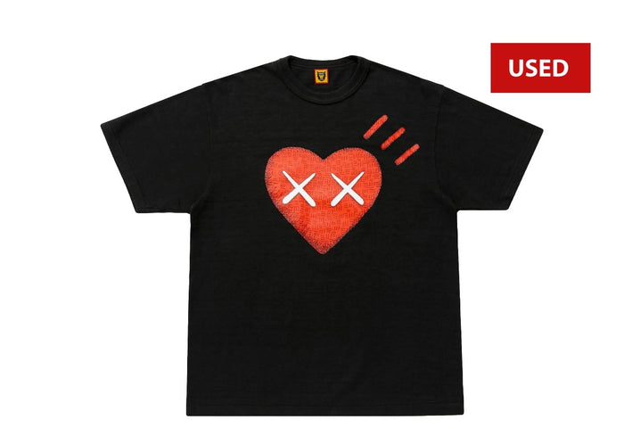 (USED) KAWS x Human Made #6 Tee Black (HEATCHECK ARCHIVE)
