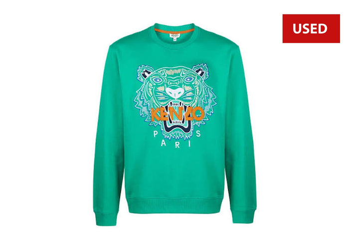 (USED) Kenzo Classic Tiger Crewneck Green