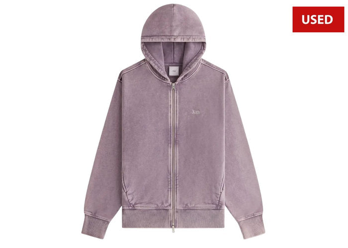 (USED) Kith Crystal Wash Hoodie Violet