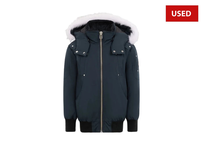 (USED) Moose Knuckle Original Ballistic Shearling trim Bomber Jacket